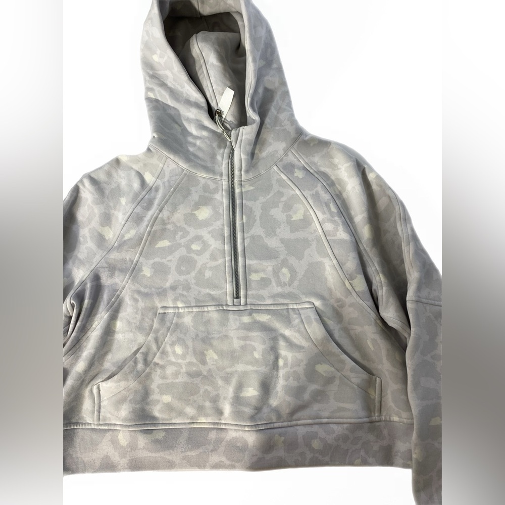 Lululemon spray leopard scuba Oversized half zip hoodie M/L - Picture 9 of 9